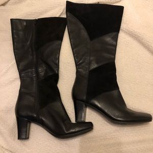 Black Naturalizer wide calf boots